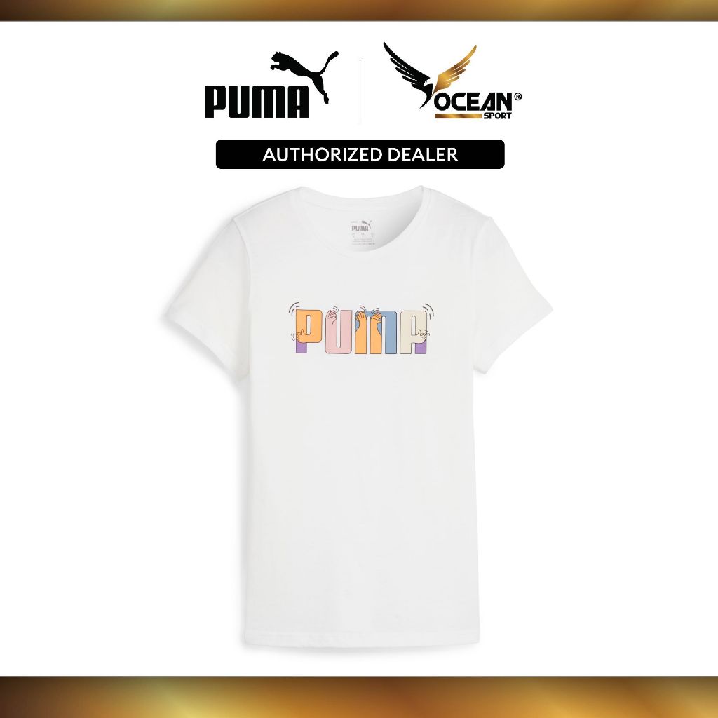 Puma ESS+ Graphic Tee White 67991602