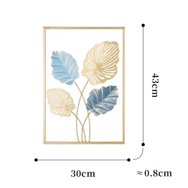 【Innovative】 Color Metal Crafts Wall Hanging Korean Indoor Home Living Room Bedroom Decorations European Modern Ornaments Art Aesthetic Decor