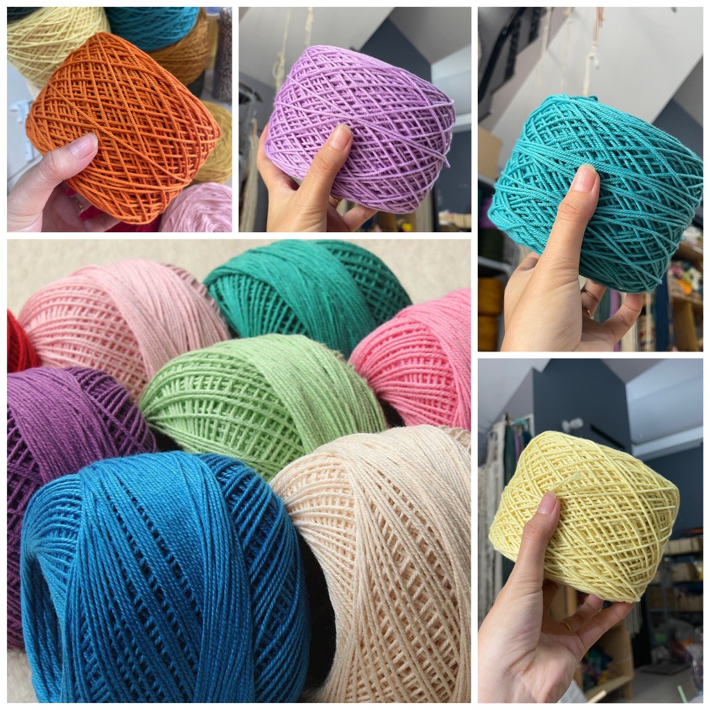 Cuộn dây cotton size 2mm thắt macrame, móc túi xách làm handmade