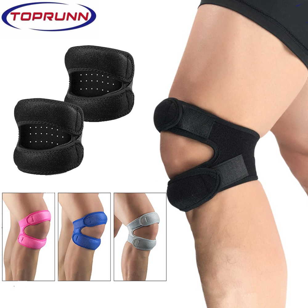 1PC Sports Knee Support Double Patella Belt Elastic Bandage Sport Knee