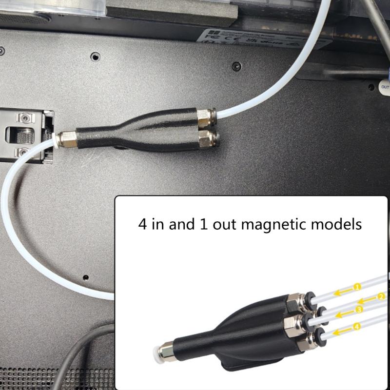 Cho phòng thí nghiệm X1C p1p/S 4 trong 1 PTFE Adapter ống mở rộng cổng kết nối 4 cho ăn mô-đun 3D Phụ kiện máy in