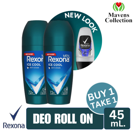 Rexona Men Ice Cool Roll-On Deodorant (Buy 1 Take 1)