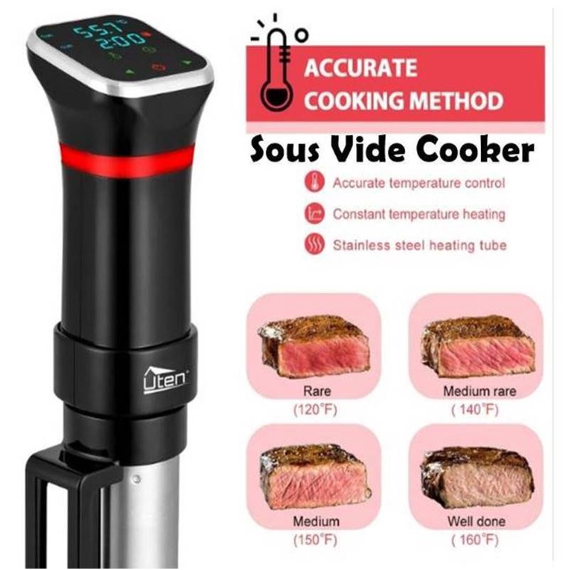 Stainless Steel Sous Vide Cooker - Waterproof, Digital Lcd