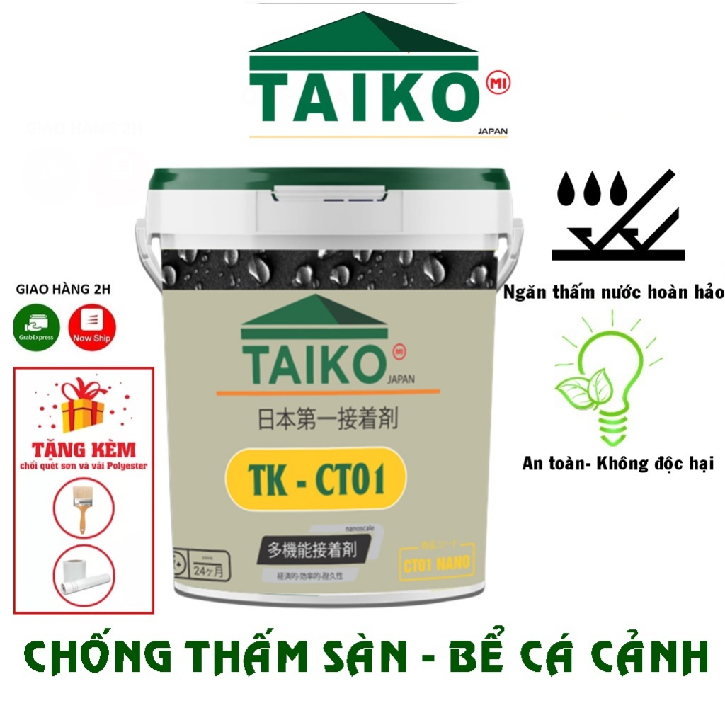 ( cao caaps0 keo chống thấm ct01 taikomi 18l - chống thấm bể cá, sàn bê tông, móng nhà giá rẻ. phân phối chính hãng