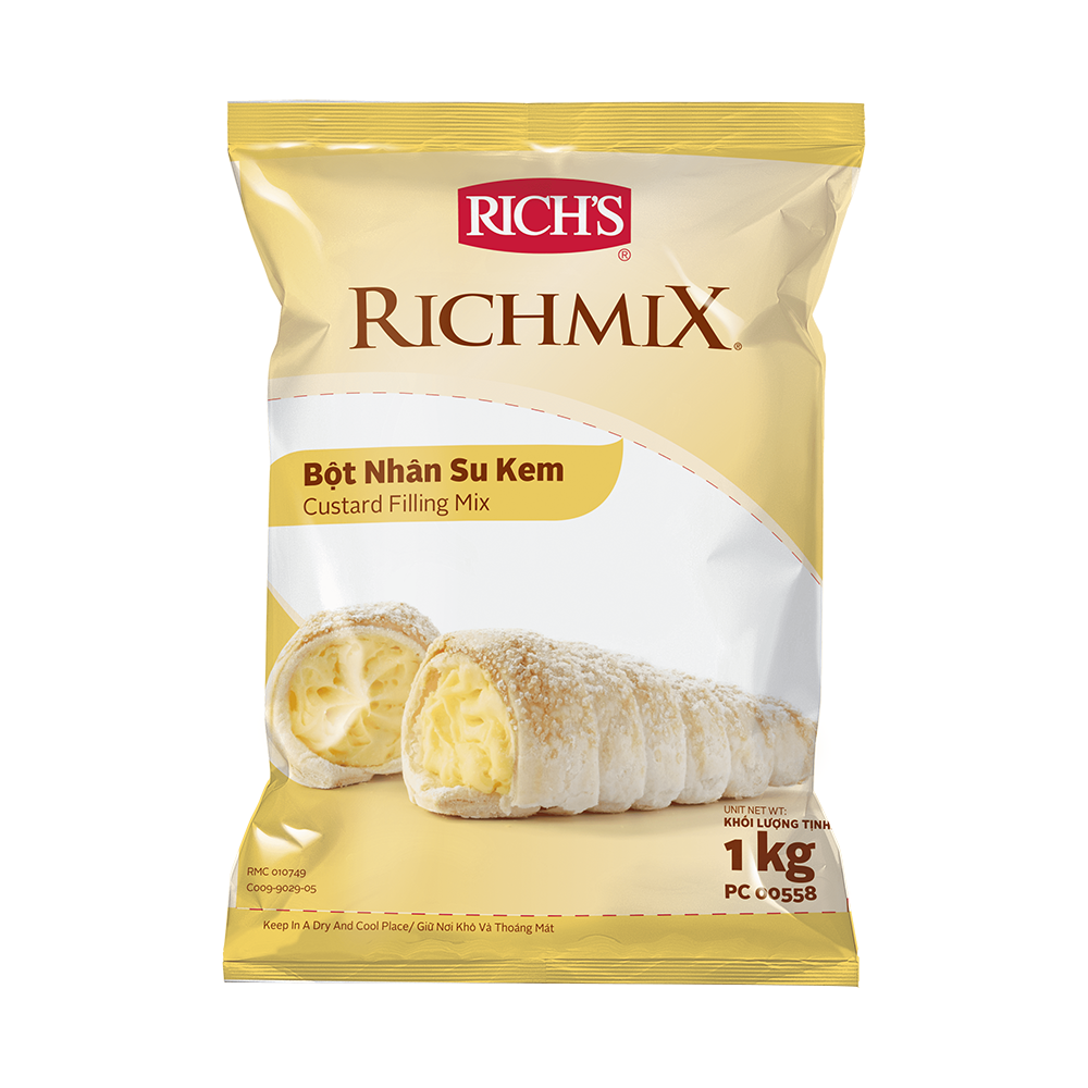 Bột nhân su kem custard Rich 1kg