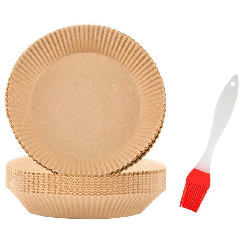 Disposable Paper Liner, Air Fryer Parchment Paper Liners Non-Stick Disposable for Baking Roasting Oven Microwave