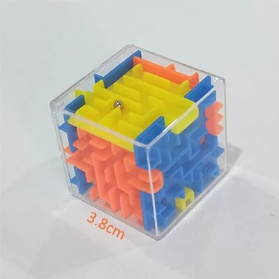 Patience Games 3D Cube Puzzle Maze Toy Hand Game Case Box Fun Brain Game
