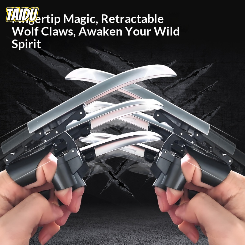 TAIDU Finger Wolverine Claw Extendable Tactical Toy - Stretchable Claws for Fun ราคา 19 บาท*ส่งฟรี