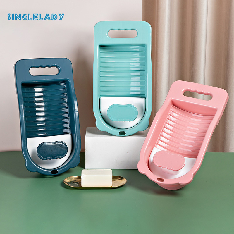 Mini thickened washboard for washing socks, adult household, student dormitory laundry board, mini laundry basin ราคา 169 บาท*ส่งฟรี