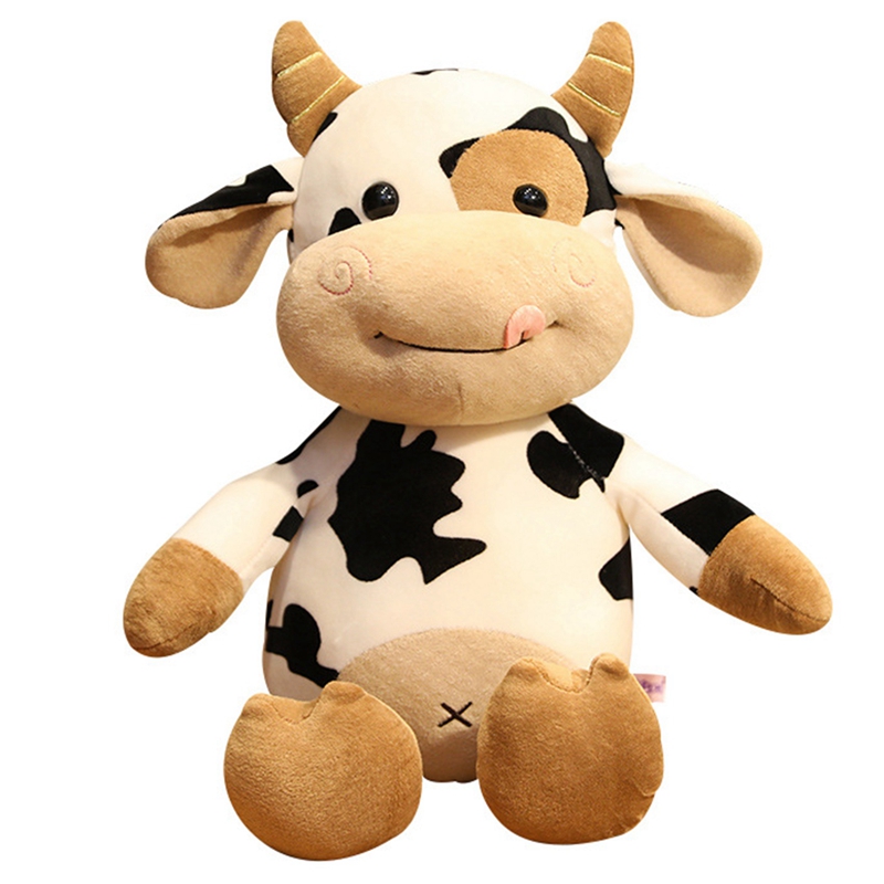 Big Size Cute Animal Cartoon Cows Plush Toy Cattle Comfortable Soft Stuffed Baby Room Decor Birthday Christmas Gift