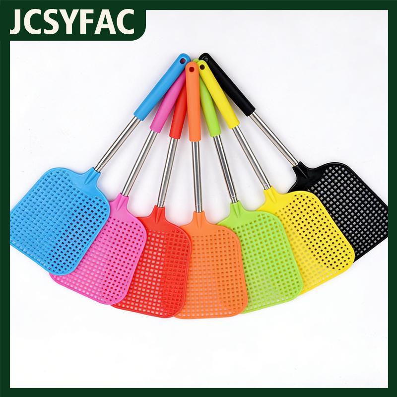 JCSYFAC ไม้ตีแมลงวันแบบยืดหดได้พลาสติกทนทานพร้อมเครื่องไล่ยุงสแตนเลสอุปกรณ์เสริมสำหรับใช้ในบ้าน ราคา 25 บาท*ส่งฟรี