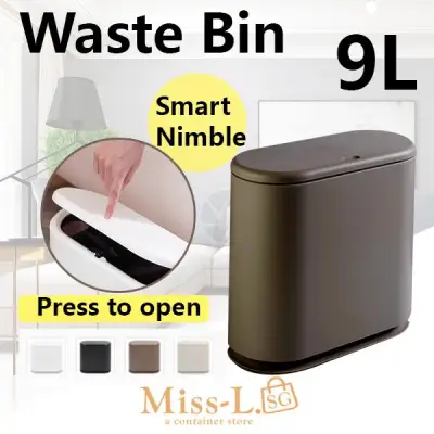 DAYTON-9L SMART NIMBLE WASTE BIN,dustbin,dustbin kitchen,dustbin with lid,rubbish bin,rubbish bin kitchen,rubbish bin plastic bag