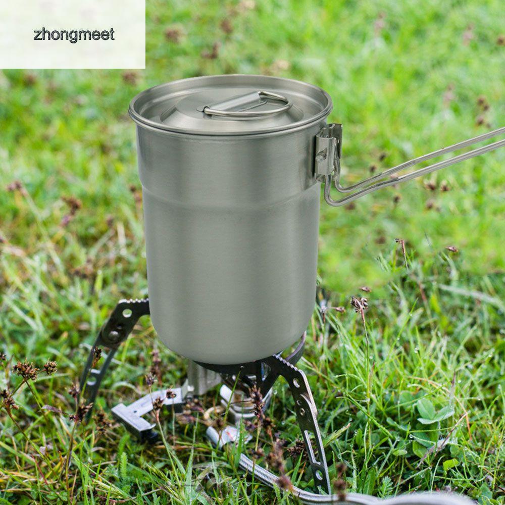 ZHONGMEET Pot Pan Portable Camping Supplies Outdoor Tools Cooking