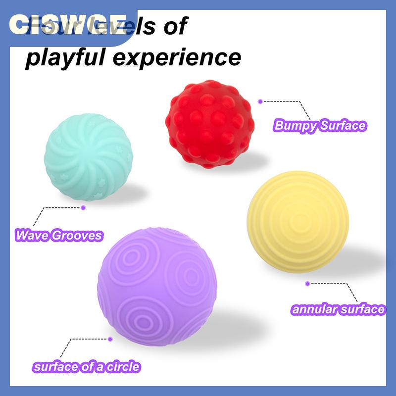 CISWGE Cảm giác câu đố từ hút bóng Silicone từ bóng Silicone Nam châm bóng giải nén đồ chơi