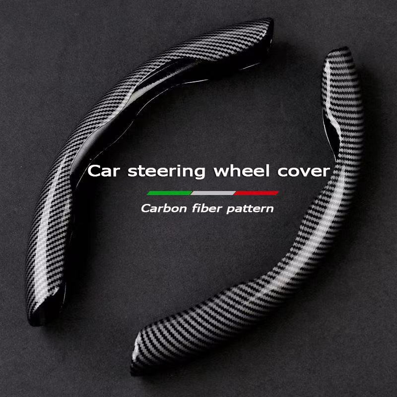 Laifu nội thất ô tô thông dụng bọc bánh lái sợi Carbon không trượt bìa cho hình tròn và D hình dạng