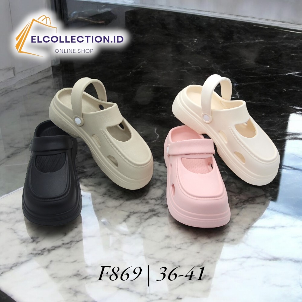 F868 | F868-HK | Women's Sandals Model Baim / Clog | Women's Sandals Are Thick and Soft and Are Also Anti-Slip. | Modern Fashionable Sandals Harga 37,500 rupiah*Gratis Ongkir