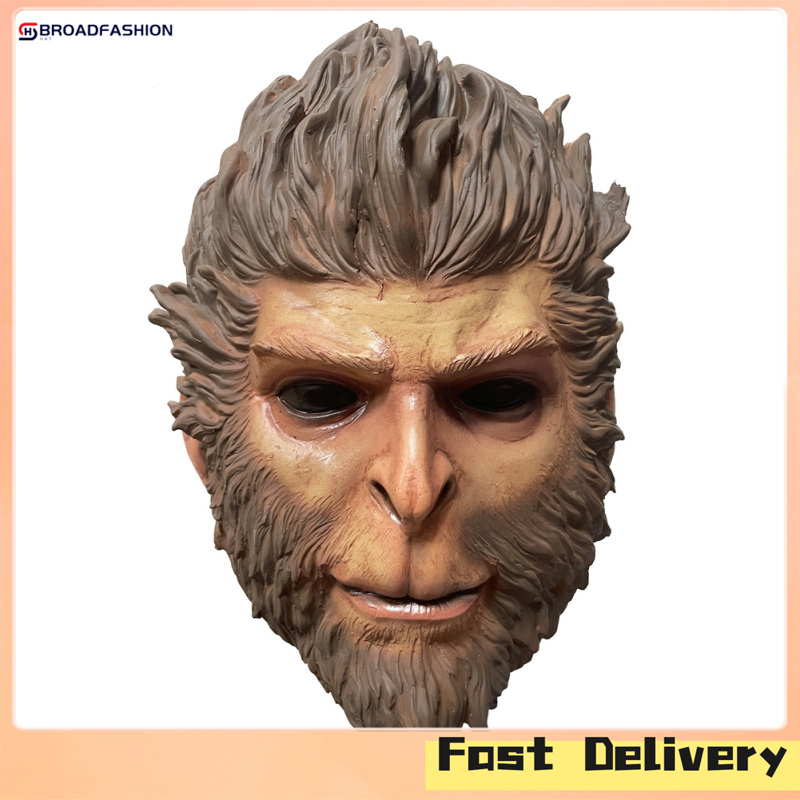 Broadfashion Black Myth Wukong Cosplay Mask Headwear Funny Monkey Headgear Halloween Party Accessory Props Masquerade Mask Cover ราคา 458 บาท*ส่งฟรี
