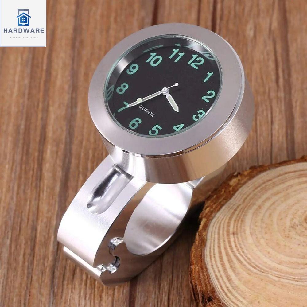 LTMGZ Vỏ nhôm Đồng hồ thạch anh xe máy Chống thấm nước Sáng Đồng hồ gắn trên tay lái Phụ kiện xe máy Phong trào thạch anh Đồng hồ phát sáng Sử dụng xe máy