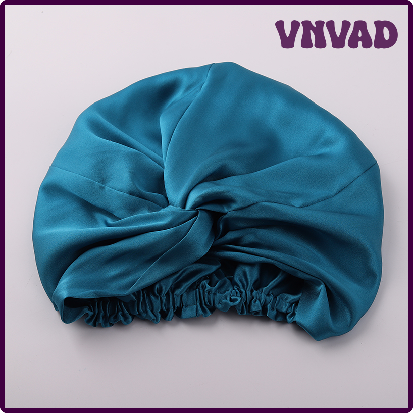 VNAFF 100% Mulberry Silk Night Cap 19 Momme Women's Solid Sleeping Hat Night Sleep Cap Hair Care Free Shipping World Wide QTUEG