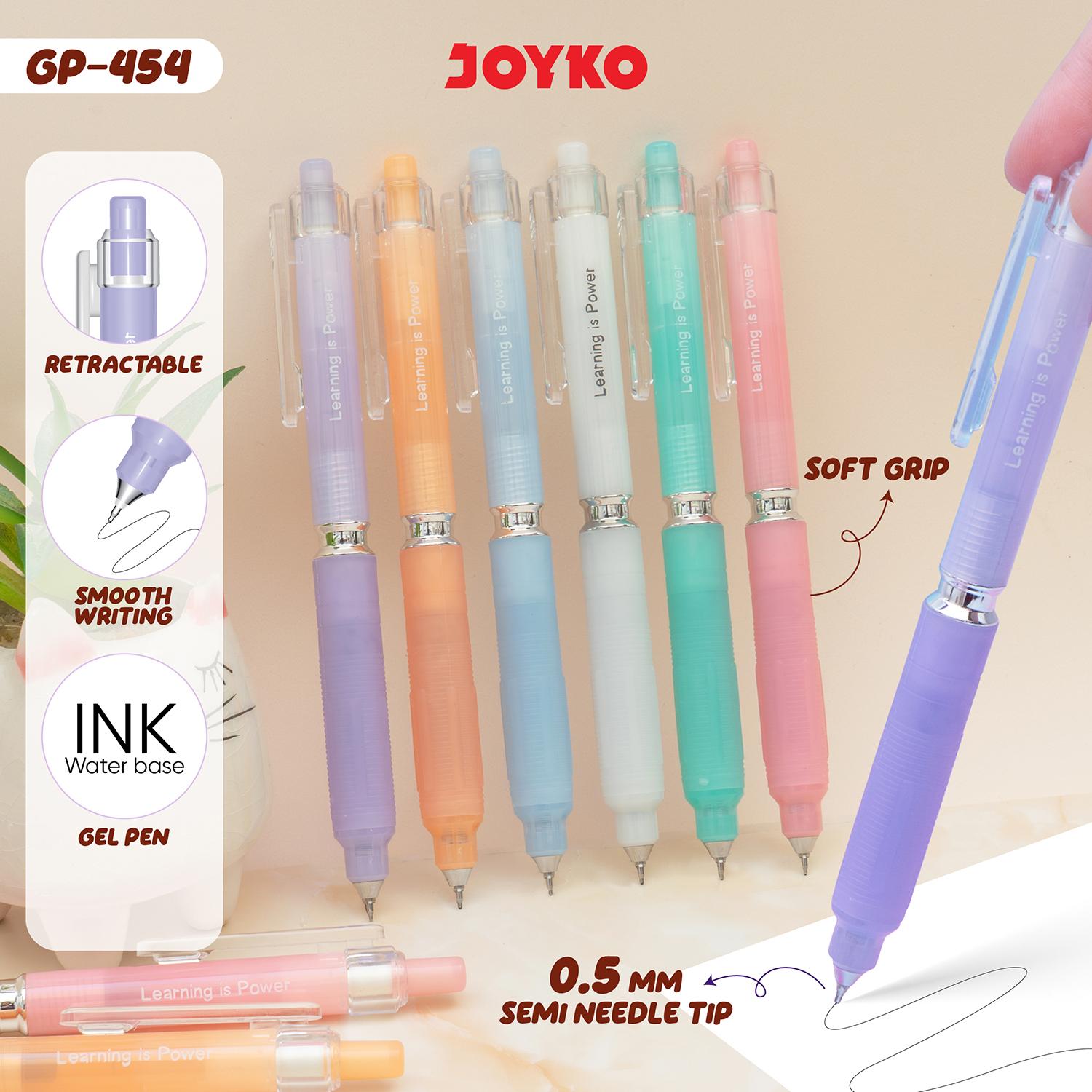 JOYKO Gel Pen Pulpen Pena Jel GP-454 0.5 mm Learning is Power