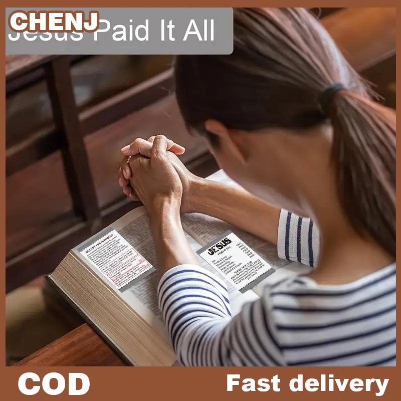 CHENJ Túi nhỏ Kinh Thánh vùng không phai Kinh Thánh Flyer nhỏ cầu nguyện bưu thiếp cho nam giới phụ nữ thanh thiếu niên cầu nguyện Quà Tặng