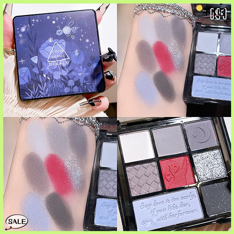 Follow Get New【TIS】 Dikalu xi măng Eye Shadow Palette trang điểm mắt long lanh đường viền sắc tố bảng màu ngọc trai ánh sáng lung linh thời trang Hàn Quốc bóng trang điểm - 9