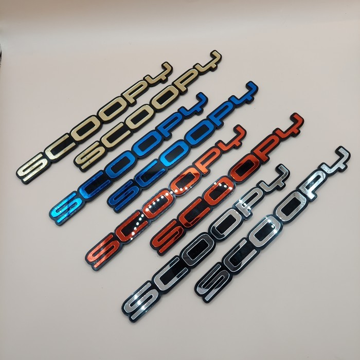 3D embossed 3D embossed 3D capital scopy acrylic emblems a pair Harga 31,200 rupiah*Gratis Ongkir