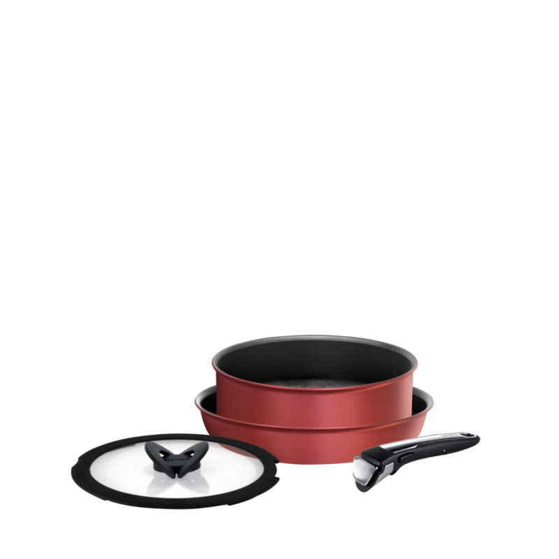 Tefal Ingenio Expertise Red 4pc Set With Induction L66290 Singapore