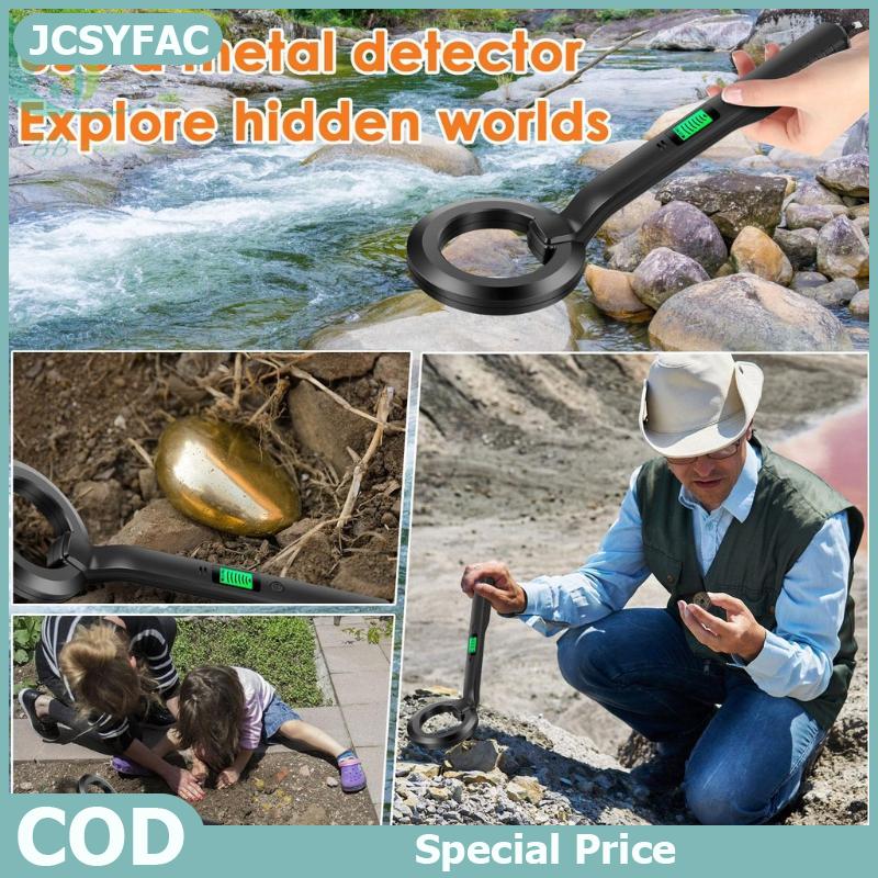 JCSYFAC เครื่องตรวจจับโลหะแบบพกพาที่มีความไวสูงเครื่องมือค้นหาแบบพกพาอเนกประสงค์สำหรับการตรวจสอบพัสดุที่บ้านสำนักงานสนามบิน ราคา 278 บาท*ส่งฟรี