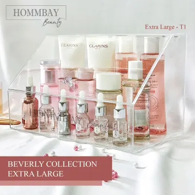 [HOMMBAY Beauty] BEVERLY Extra Large Makeup Organizer Cosmetic Organiser Storage Box Faux Acrylic Jewellery Jewelry Organiser