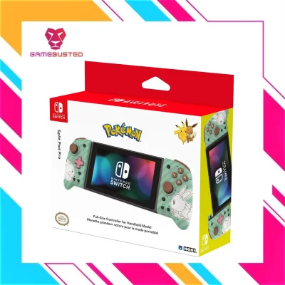 Nintendo Switch Split Pad Pro Pikachu & Eevee Edition Stripe-Green (NSW-296U)