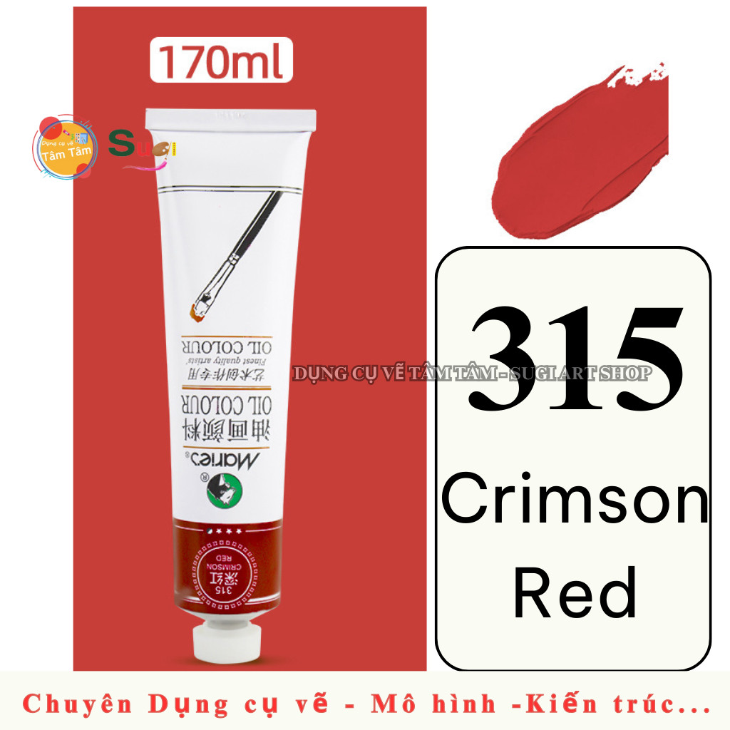 [ Tâm Tâm - Sugi ] Sơn dầu Maries tuýp 170ml Oil Maries