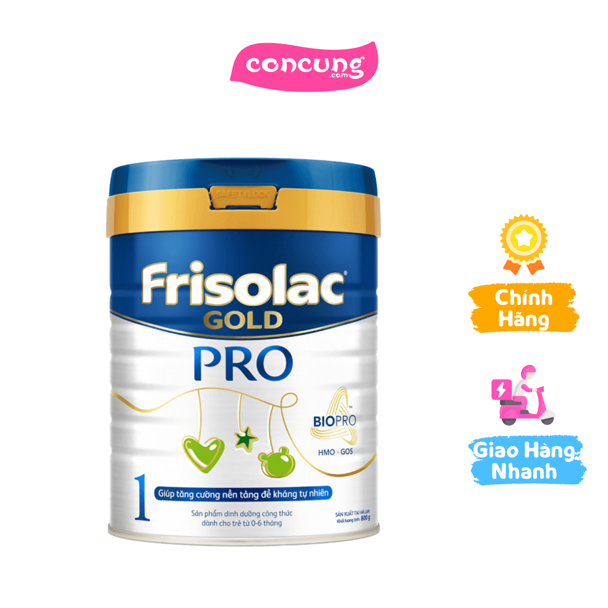 Frisolac Gold Pro số 1, 800g (0-6 tháng)