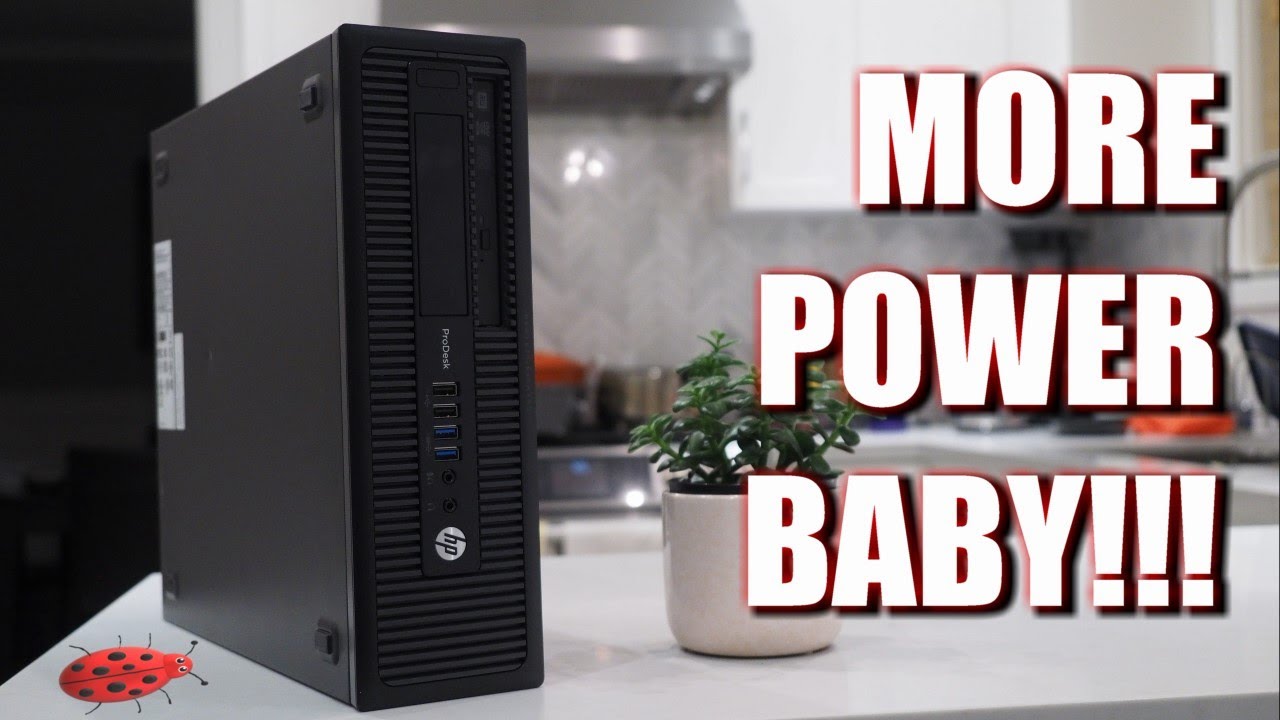 Converting an Office Computer into a Gaming Beast- HP Prodesk 600 G1- PSU, Case, and Video Card - YouTube
