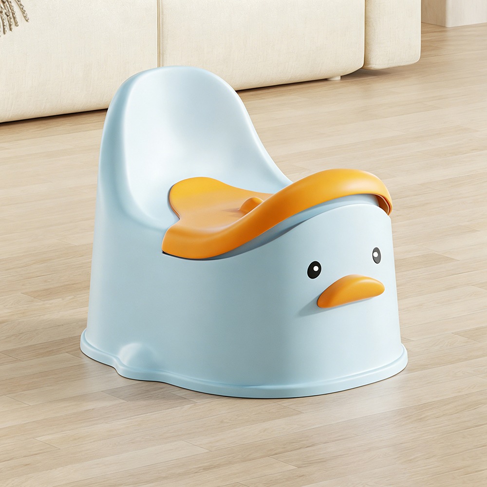 XNJWCV SHOP Thiết kế công thái học Ghế tập đi vệ sinh cho bé có nắp Vịt Đồ dùng vệ sinh Chất lượng cao Phim hoạt hình Ghế bô cho trẻ em dành cho trẻ từ 0-6 tuổi - 2