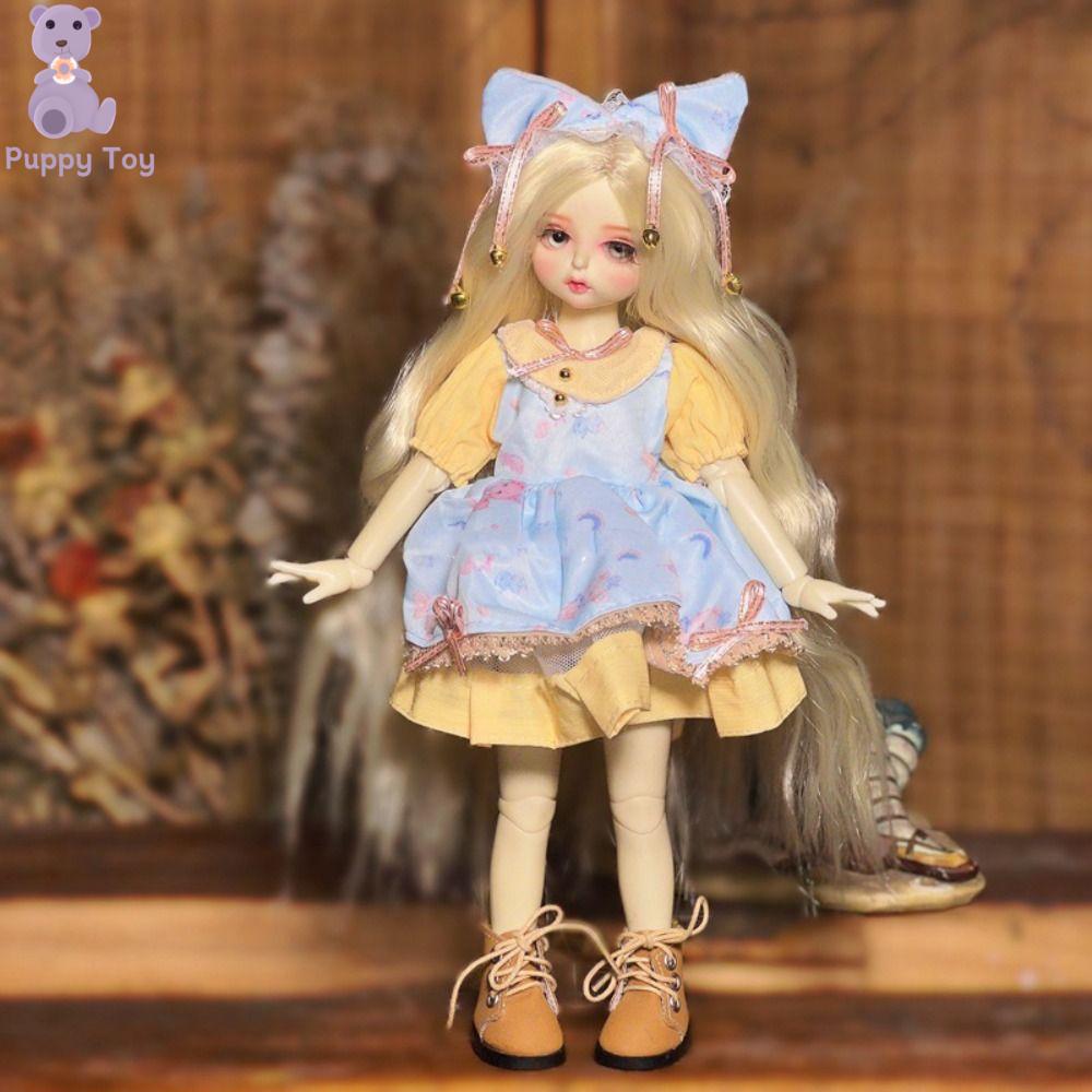 TESDFD Phụ kiện đồ chơi Quần áo búp bê BJD Quần áo đồ chơi Trang phục đồ chơi Váy Búp Bê bản lề mô phỏng Thời trang 1/6 Bjd Búp bê khớp có thể tháo rời Phụ kiện búp bê