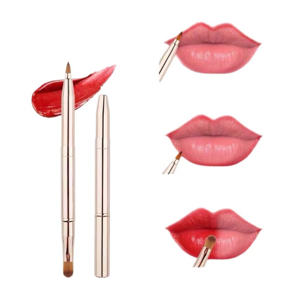 FAIRY Có thể thu gọn Cọ môi có thể thu gọn Hai đầu Cọ kẻ mày Cọ son môi Di động Chì kẻ môi Cọ son bóng Phụ nữ - 5