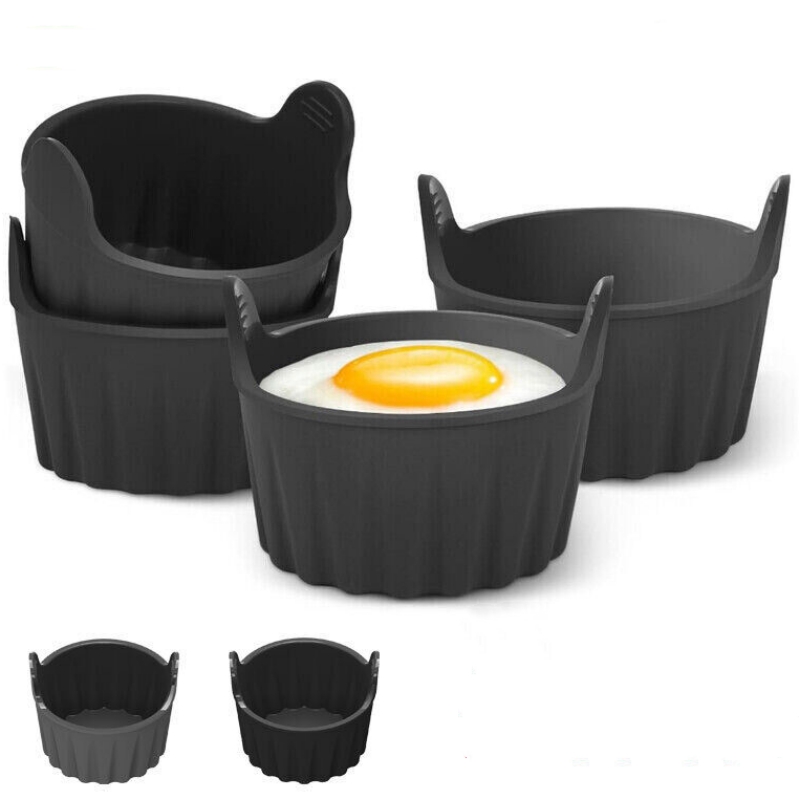 Air Fryer Egg Moulds Air Fryer Silicone Egg Pan Scrambled Egg Cooker Silicone Egg Mold Poacher Egg Mold For Air Fryer