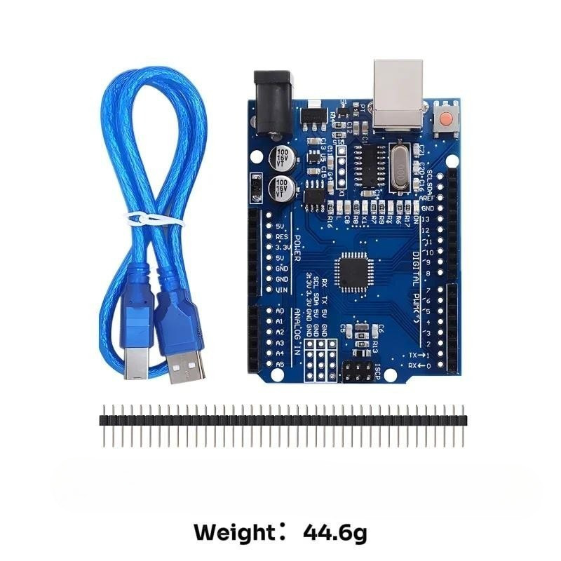 บอร์ดไมโครคอนโทรลเลอร์ รุ่น R3 SMD ชิป CH340G พร้อมสาย USB สำหรับโปรเจกต์อิเล็กทรอนิกส์ มีสินค้าพร้อมส่ง COD ส่งฟรี ราคา 109 บาท*ส่งฟรี