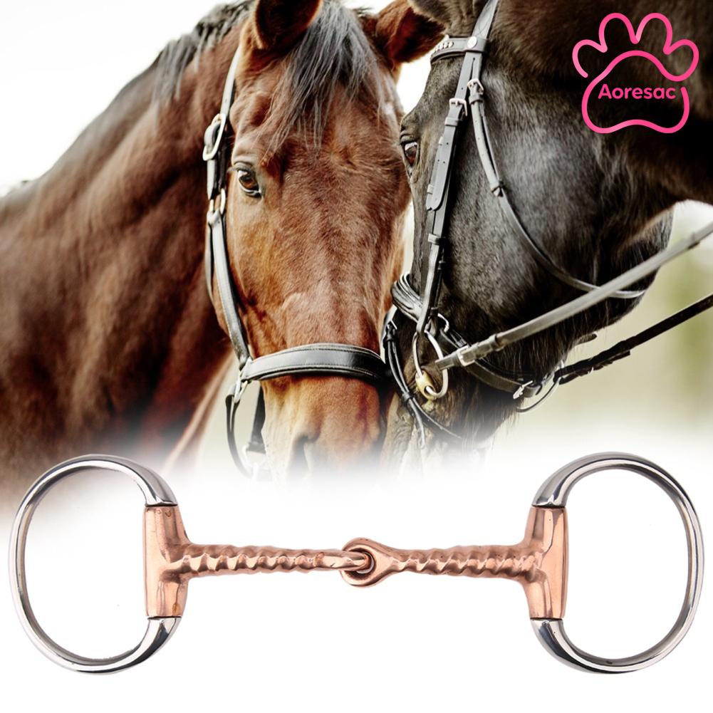 Aoresac Jiaocha Horse Chew สแตนเลส Eggbutt Bit ทองแดง Corkscrew ปาก ราคา 2,675 บาท*ส่งฟรี
