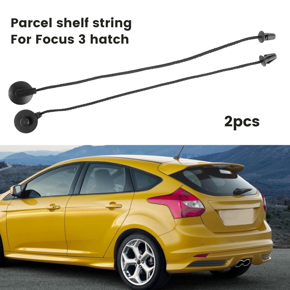Auto Fashionstyle Durable Black Rear Trunk Shelf String for Ford Focus MK3