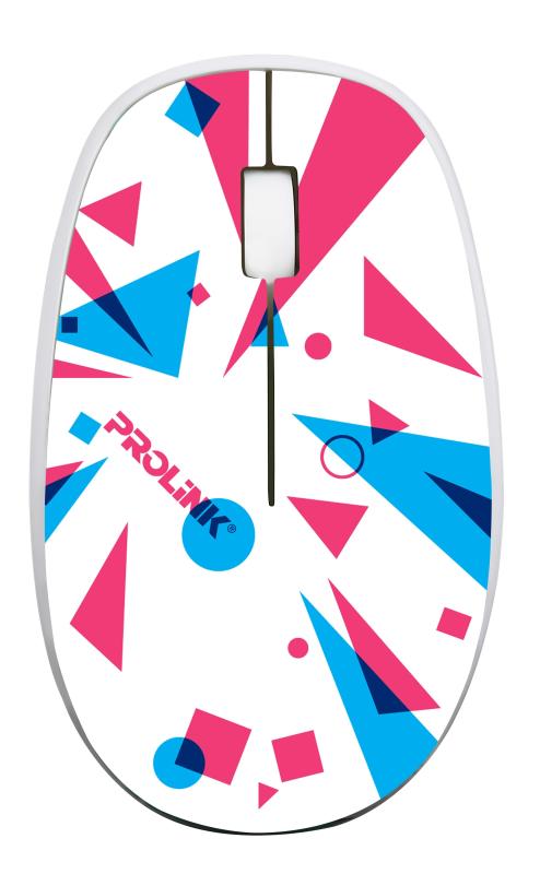 (SUPERSALES) PROLiNK 2.4GHz Wireless Nano Optical Mouse (1000/1200/1600dp 3-button) - Popular world Cup design
