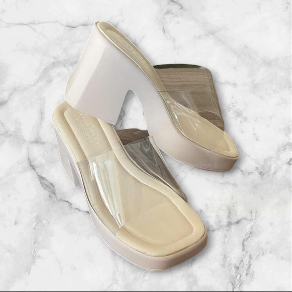 DÉP NỮ CAO GÓT - ĐẾ CAO ̣9F -(MS 25) - QUAI TRONG GiàY DéP Shoes Cao Su - 4