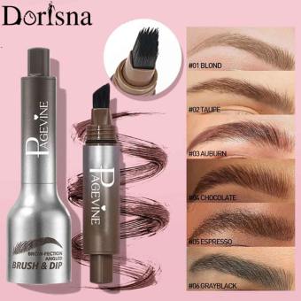 Dorisna Bút chì kẻ lông mày nhuộm 3D chân tóc chống nhòe bền lâu chống thấm nước màu nâu đen chổi lớn kem làm đậm lông mày Hoang Dã tự nhiên