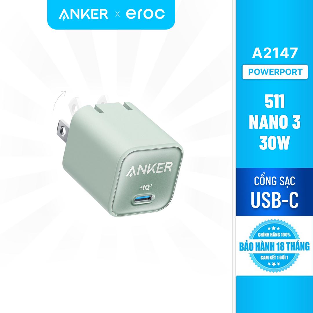 Sạc ANKER 511 Nano 30W 1 Cổng USB