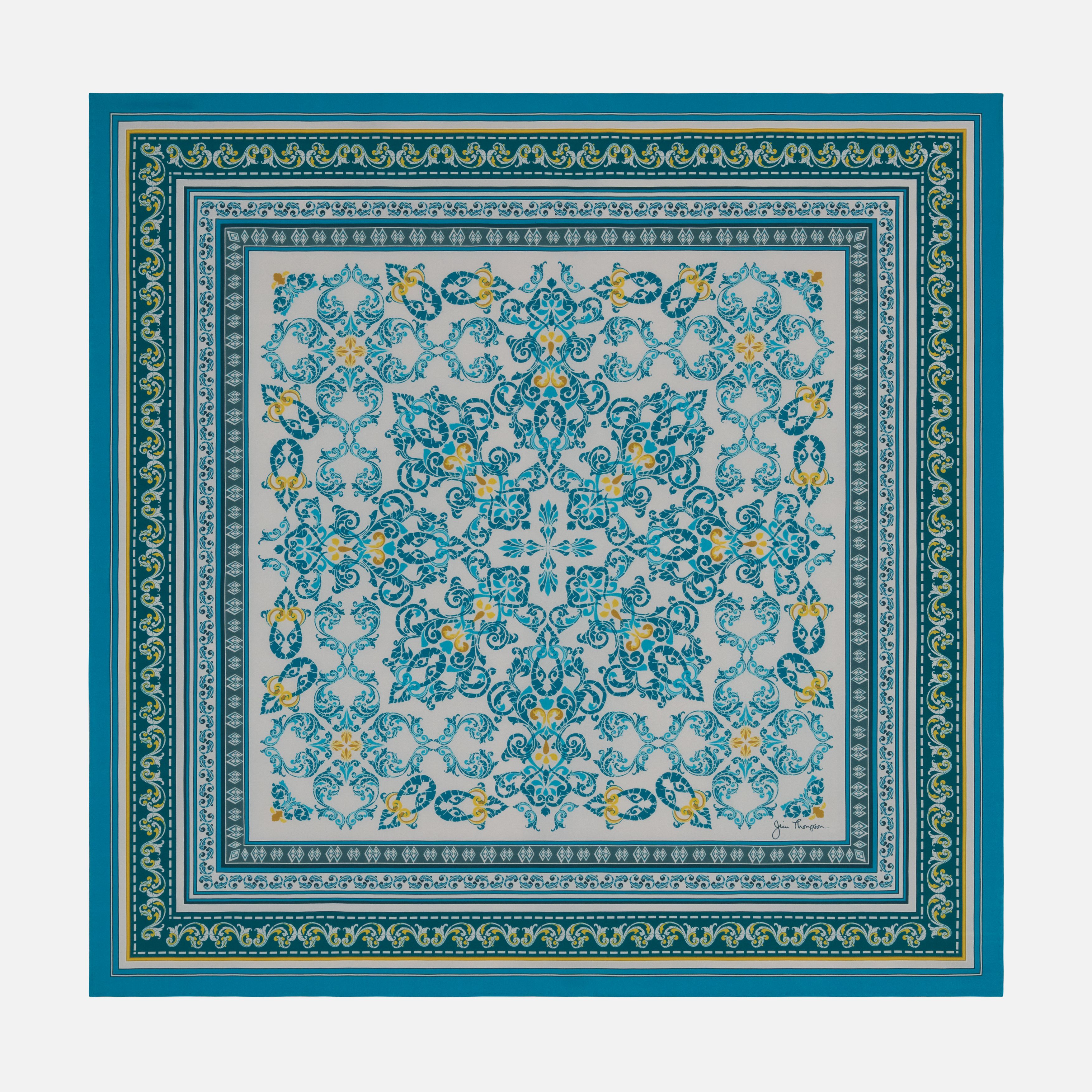 Indian Ancient Silk Twill Printed Scarf ราคา 4,239 บาท*ส่งฟรี