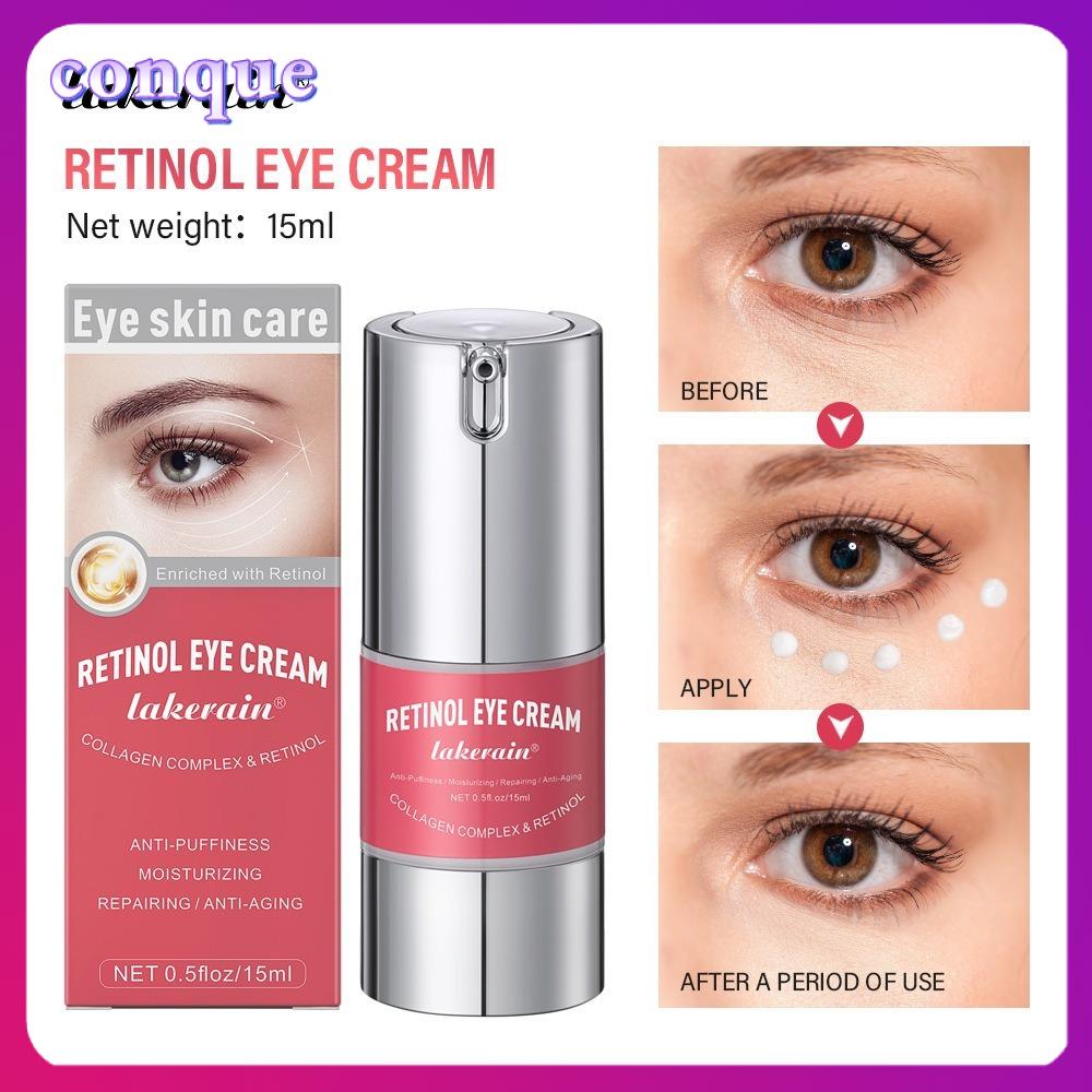 CONQUE Đường nét mịn Kem mắt Retinol Với Collagen Dày đặc rõ ràng Và bọng mắt Mới Và hydrat vùng mắt Kem mắt