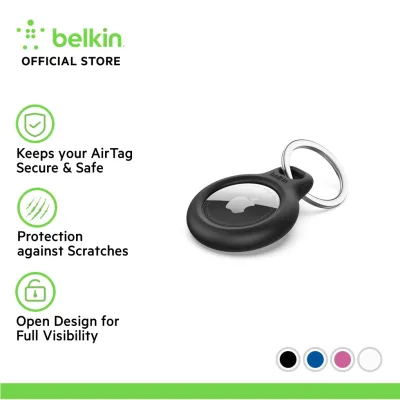 Belkin AirTag Secure Holder with Key Ring - AirTag Holder, AirTag Casing