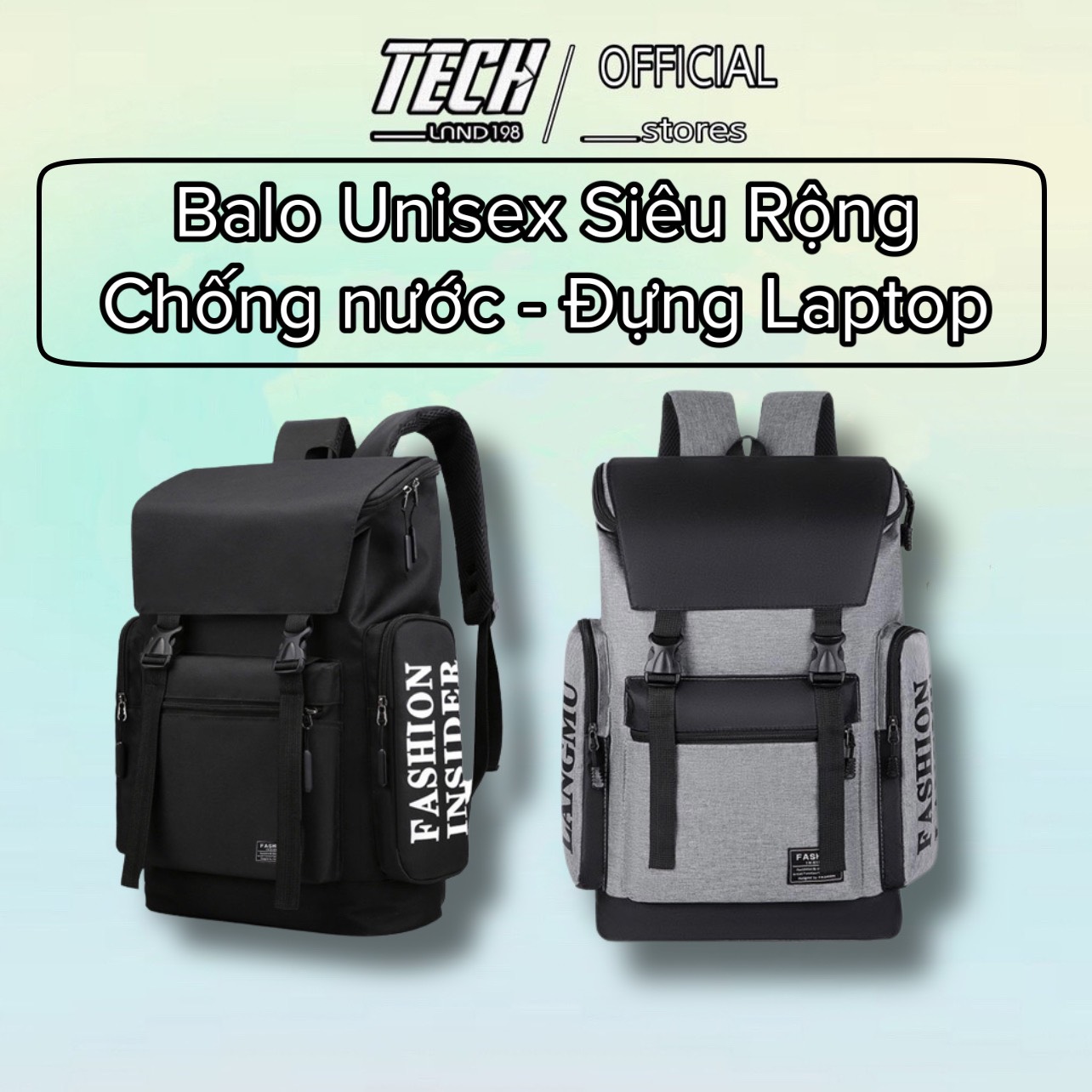 Mẫu Balo Unisex Siêu Rộng , Chống Nước, Có ngăn laptop chống sóc, size lớn đa năng đựng laptop hoặc đựng quần áo. SK288