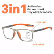 Progressive Multifocal Reading Glasses - Anti-Blue Light Eyeglasses